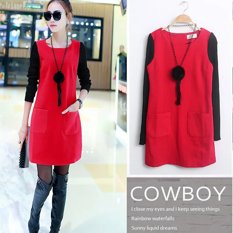 2019 Newly Hot Women Fake Two Pieces Dress Pullover Round Neck Long Sleeves Autumn Outfits MSK66
2019 Newly Hot Women Fake Two Pieces Dress Pullover Round Neck Long Sleeves Autumn Outfits MSK66