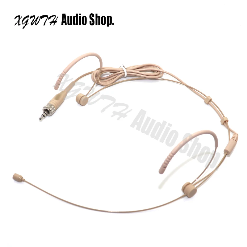 Pro Skin Ear Hanging Headset Microphone Condenser Mic for Sennheiser Wireless System 3.5 mm Screw Locking Plug | Электроника