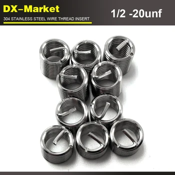 1/2-20unf x1D , 50pcs , 304 stainless steel 1/2 unf thread inserts , sus304 wire thread repair fasteners
1/2-20unf x1D , 50pcs , 304 stainless steel 1/2 unf thread inserts , sus304 wire thread repair fasteners