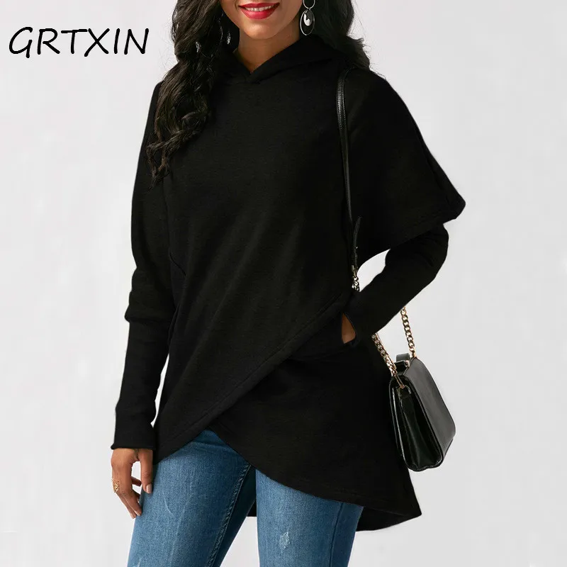 Hoodie Women 2018 Hooded Sweatshirt Womens Hoodies Casual Long Sleeve Pullovers Loose Asymmetric Hoodie Jumper Sweat Femme
Hoodie Women 2018 Hooded Sweatshirt Womens Hoodies Casual Long Sleeve Pullovers Loose Asymmetric Hoodie Jumper Sweat Femme