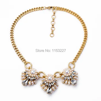 New fashion accessories new design gold chain luxury flower diamante imitation pearl necklace for women
New fashion accessories new design gold chain luxury flower diamante imitation pearl necklace for women