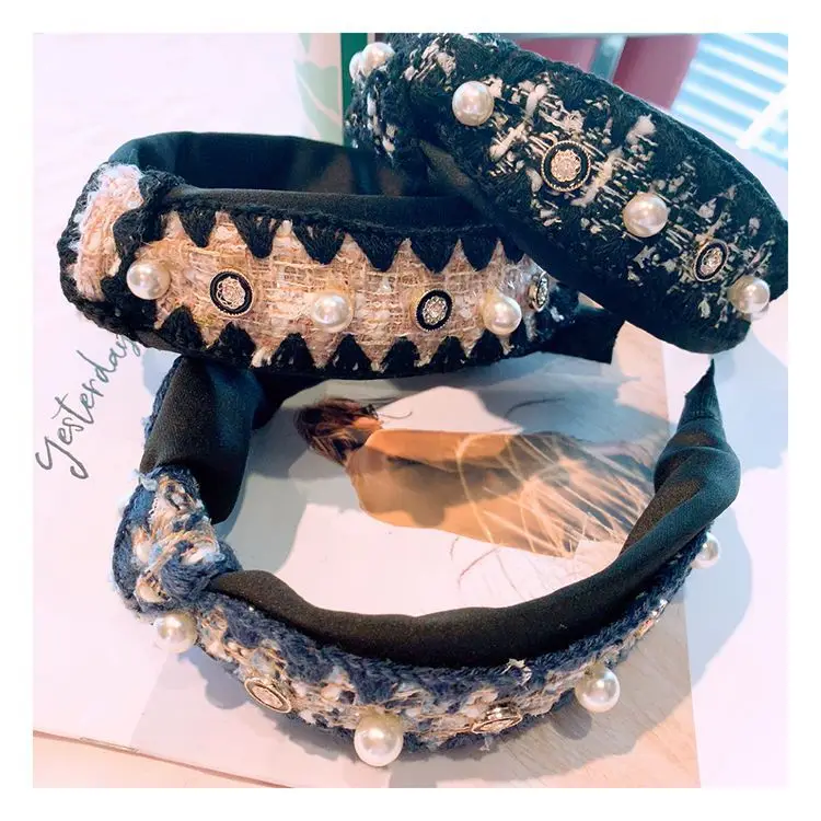 Korea College Style British Beading Knit Knotted Wide Hairbands Hair Accessories Hairband for Girls Headbands For Women
Korea College Style British Beading Knit Knotted Wide Hairbands Hair Accessories Hairband for Girls Headbands For Women