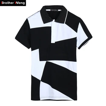 Brother Wang Brand 2020 Summer New Men's Polo Shirt Fashion Casual Cotton Short Sleeve Polo Shirt Black White Tops Male 805
Brother Wang Brand 2020 Summer New Men's Polo Shirt Fashion Casual Cotton Short Sleeve Polo Shirt Black White Tops Male 805