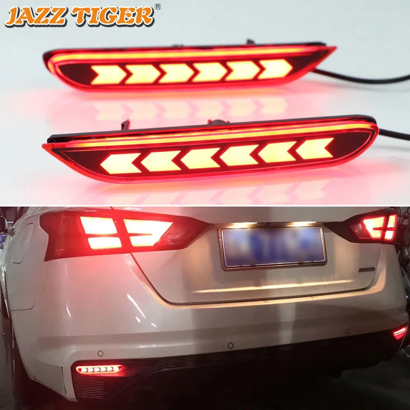 JAZZ TIGER Multi-functions Car LED Rear Fog Lamp Brake Light Rear Bumper Decoration Lamp For Nissan Altima 2019 2020
JAZZ TIGER Multi-functions Car LED Rear Fog Lamp Brake Light Rear Bumper Decoration Lamp For Nissan Altima 2019 2020