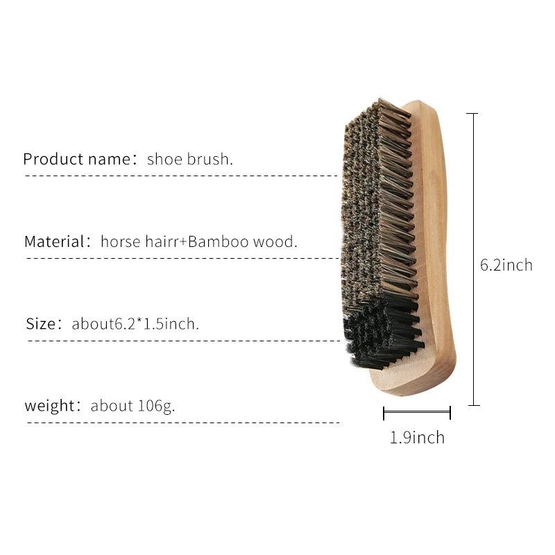 YOULU Soft Horse Hair Shoe Cleaning Brush Leather Shoes Cleaner Natural Home Shoes Polisher Wooden Handle Cleaning Brush
YOULU Soft Horse Hair Shoe Cleaning Brush Leather Shoes Cleaner Natural Home Shoes Polisher Wooden Handle Cleaning Brush