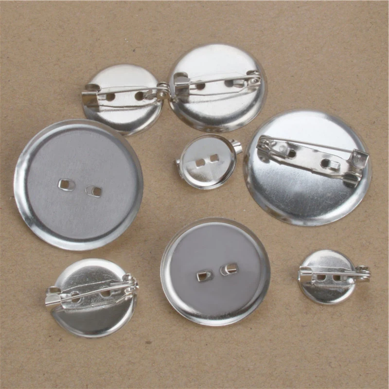 50pcs Metal Sliver Color 15 20 25 30 mm Round Brooch Base Cabochon Blanks Trays with Brooch Pins Cameo Cabochon Base Setting
50pcs Metal Sliver Color 15 20 25 30 mm Round Brooch Base Cabochon Blanks Trays with Brooch Pins Cameo Cabochon Base Setting