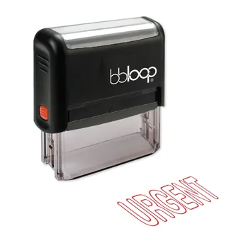 BBloop "URGENT" Outline Italic Self-Inking Stamp, Rectangular, Laser Engraved, RED
BBloop "URGENT" Outline Italic Self-Inking Stamp, Rectangular, Laser Engraved, RED