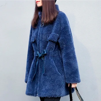 2019 autumn winter new women's Long section Zipper pleated bow coat female imitation lamb wool sheep sheared cotton wool coatw18
2019 autumn winter new women's Long section Zipper pleated bow coat female imitation lamb wool sheep sheared cotton wool coatw18