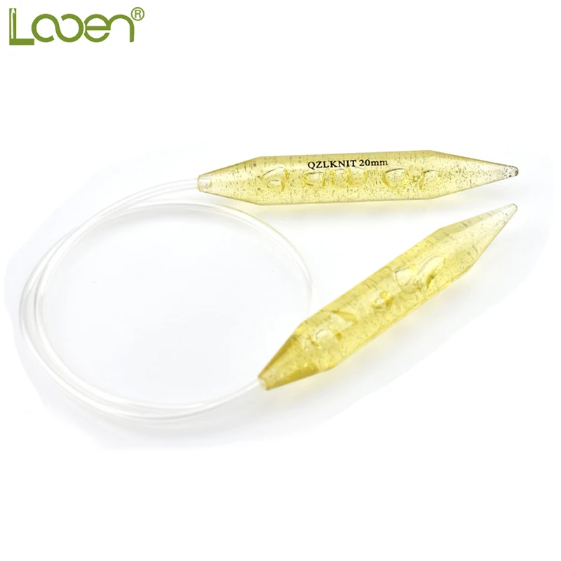 Looen Big Size 20mm Crochet Hooks Transparent Plastic Circular Knitting Needles Double Pointed Yarn Needles DIY Craft Tools
Looen Big Size 20mm Crochet Hooks Transparent Plastic Circular Knitting Needles Double Pointed Yarn Needles DIY Craft Tools