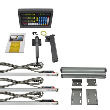 A kit of Digital Readout Digital Display and 3pcs 0-1000mm Linear Optical Scale with 5 Mircron
A kit of Digital Readout Digital Display and 3pcs 0-1000mm Linear Optical Scale with 5 Mircron