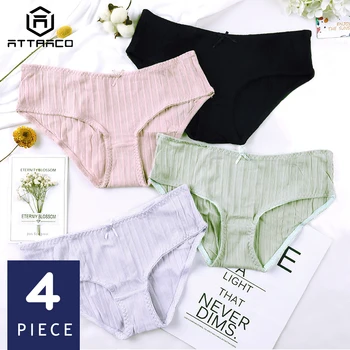 ATTRACO Women's Underwear Hipster Panties 4 Packs Cotton Soft Stretch Cotton Crotch Cueca Calcinha Tanga Thong Hot Sale
ATTRACO Women's Underwear Hipster Panties 4 Packs Cotton Soft Stretch Cotton Crotch Cueca Calcinha Tanga Thong Hot Sale