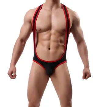 Sexy Men's Ice Silk One Piece Singlet Struggles Man Bodysuit Leotard Soft Underwear Shapers
Sexy Men's Ice Silk One Piece Singlet Struggles Man Bodysuit Leotard Soft Underwear Shapers