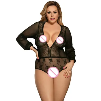 2018 New Blue Black Lace Sleeve Long Sleeve Sexy Teddy Lingerie V-neck Sheer Mesh Underwear And Jumpsuits Vintage Women Bodysuit
2018 New Blue Black Lace Sleeve Long Sleeve Sexy Teddy Lingerie V-neck Sheer Mesh Underwear And Jumpsuits Vintage Women Bodysuit