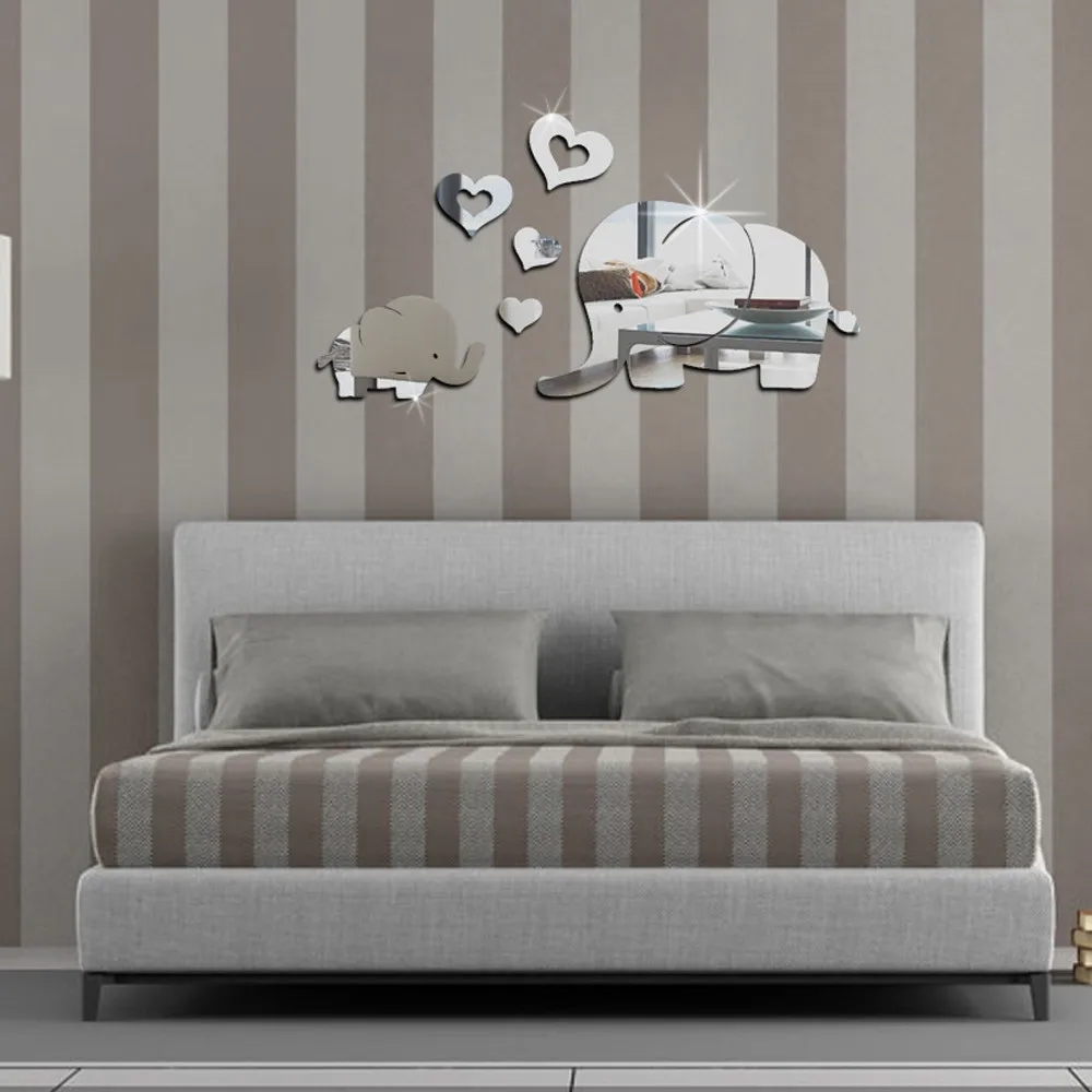 Elephant Wall Decor Mirror Sticker DIY Decal Removable Art Baby Kids Room Mural wall sticker Wall Decals Drop Shipping
Elephant Wall Decor Mirror Sticker DIY Decal Removable Art Baby Kids Room Mural wall sticker Wall Decals Drop Shipping