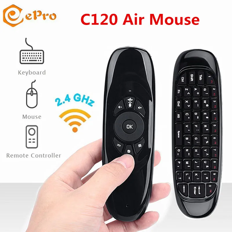 C120 Fly Air Mouse 6 Axes Gyroscope Wireless MINI Keyboard C120 Air Mouse 2.4G Rechargeable Remote Control English Version C120
C120 Fly Air Mouse 6 Axes Gyroscope Wireless MINI Keyboard C120 Air Mouse 2.4G Rechargeable Remote Control English Version C120