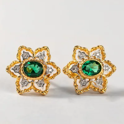 CMAJOR Sterling Silver Jewelry S925 Solid Snowflake Green CZ Vintage Elegant Court Study Earrings Gift For Women
CMAJOR Sterling Silver Jewelry S925 Solid Snowflake Green CZ Vintage Elegant Court Study Earrings Gift For Women