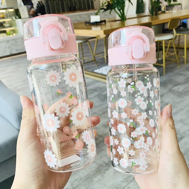 Sakura/Daisy/Sweet Heart Seal Glass Water Bottle Portable Flowers Creative Sport Bottles Camping Bottle Tour Drinkware
Sakura/Daisy/Sweet Heart Seal Glass Water Bottle Portable Flowers Creative Sport Bottles Camping Bottle Tour Drinkware