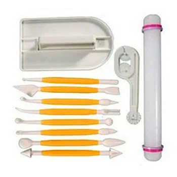 Total 11pcs Smooth Rolling Pin Fondant Cake Mold Carving Set With A Small Round Cutter DIY Baking Tool Kit K230
Total 11pcs Smooth Rolling Pin Fondant Cake Mold Carving Set With A Small Round Cutter DIY Baking Tool Kit K230