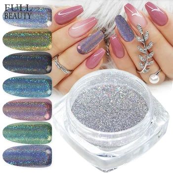 Holographic Laser Glitter Powder Nail Pigment Powder Gradient Mirror Effect Nail Art Chrome Sequins Shining Polish Dust CH1028
Holographic Laser Glitter Powder Nail Pigment Powder Gradient Mirror Effect Nail Art Chrome Sequins Shining Polish Dust CH1028
