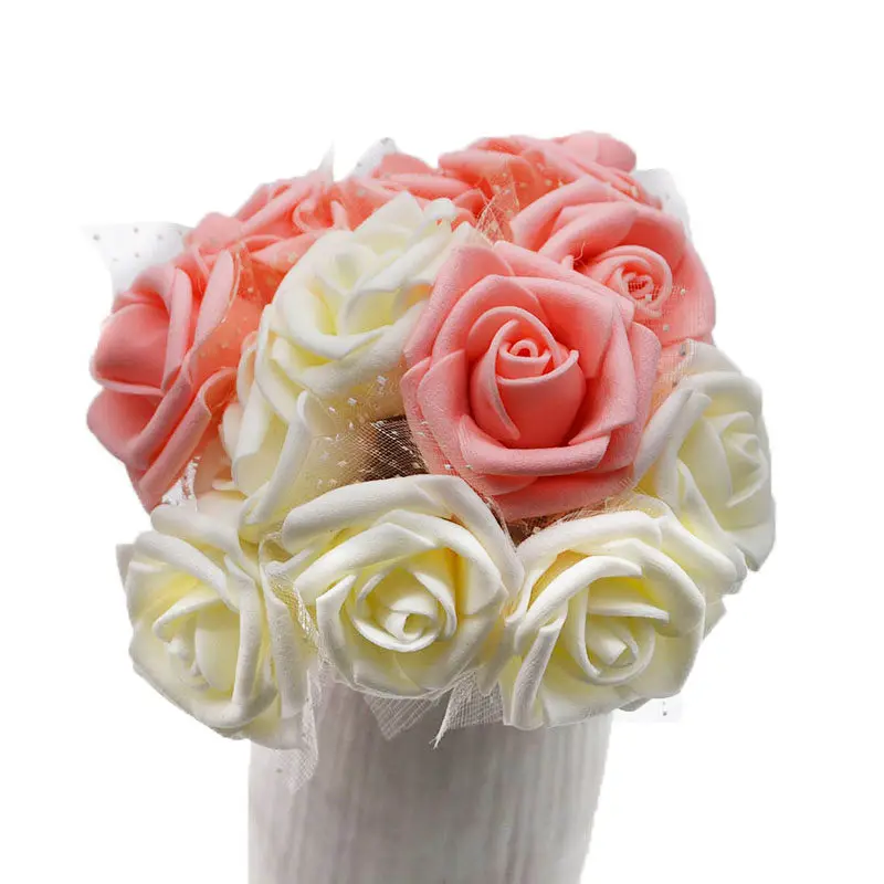 30pcs/lot 3.5cm Artificial Silk Foam Rose Flower Head With Wire Stem for Wedding Decoration DIY Bouquet Festival Party Supplies
30pcs/lot 3.5cm Artificial Silk Foam Rose Flower Head With Wire Stem for Wedding Decoration DIY Bouquet Festival Party Supplies
