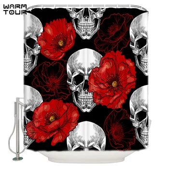 WARMTOUR Shower Curtain Shantou Blooming Red Flower Extra Long Fabric Bath Shower Curtains Bathroom Decor Sets with Hooks
WARMTOUR Shower Curtain Shantou Blooming Red Flower Extra Long Fabric Bath Shower Curtains Bathroom Decor Sets with Hooks
