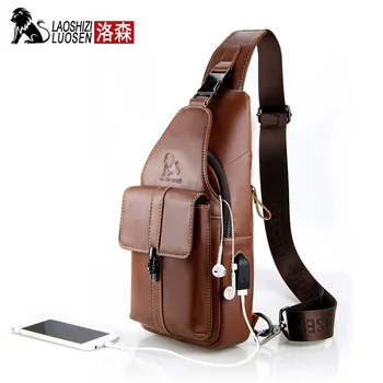 Men's Genuine Leather Fashion Chest Bags USB Charging Flap Crossbody Shoulder Male Blosa Messenger Business Travel Mochila Gift
Men's Genuine Leather Fashion Chest Bags USB Charging Flap Crossbody Shoulder Male Blosa Messenger Business Travel Mochila Gift