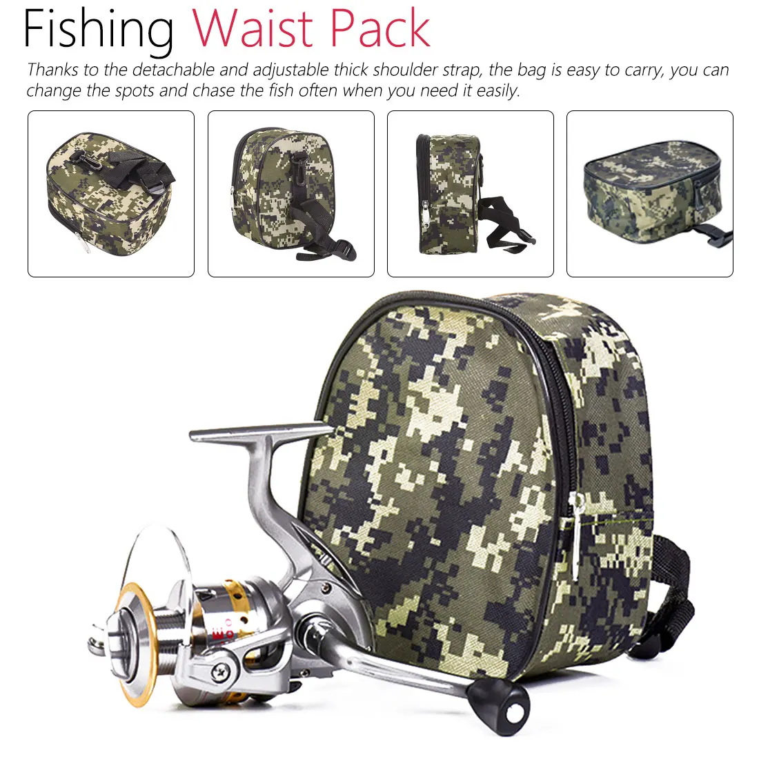 Camouflage outdoor fishing reel protect accessories fishing bait storage backpack Portable fishing wheel box reel storage bag
Camouflage outdoor fishing reel protect accessories fishing bait storage backpack Portable fishing wheel box reel storage bag