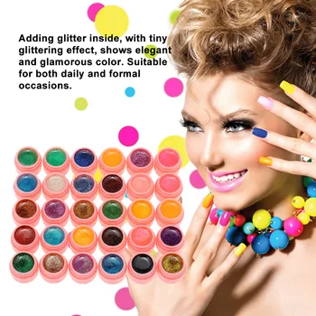 30 Colors Glitter Nail Gel Polish UV Nail Gel Lacquer Solid Glitter Color Nail Painting Gel Nail Art Tools DIY Manicure Tool
30 Colors Glitter Nail Gel Polish UV Nail Gel Lacquer Solid Glitter Color Nail Painting Gel Nail Art Tools DIY Manicure Tool