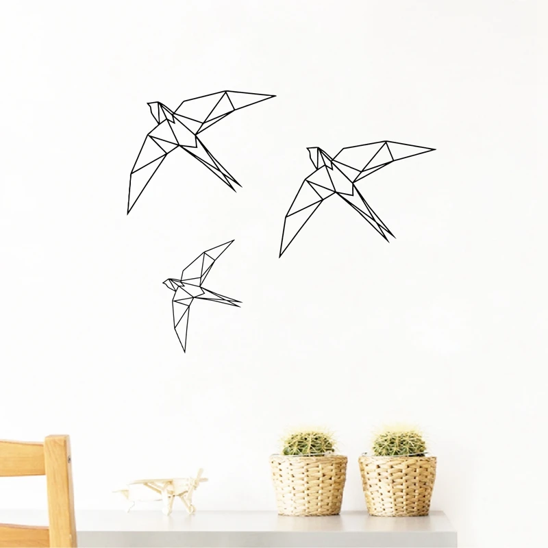 Origami Birds Vinyl Wall Sticker Geometry Animal Birds Flying Wall Decals Home Living Room Kids Room Modern Nature Art Decor
Origami Birds Vinyl Wall Sticker Geometry Animal Birds Flying Wall Decals Home Living Room Kids Room Modern Nature Art Decor