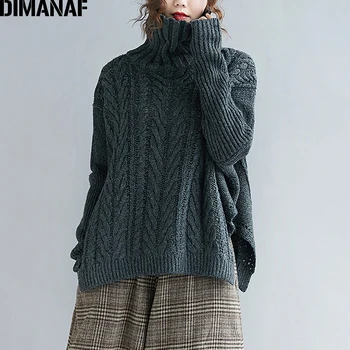 DIMANAF Women Sweater Winter Knitting Wool Thick Plus Size Turtleneck Female Lady Basic Pullovers Striped Casual Clothing 2019
DIMANAF Women Sweater Winter Knitting Wool Thick Plus Size Turtleneck Female Lady Basic Pullovers Striped Casual Clothing 2019