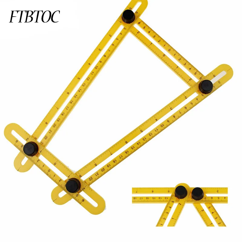 FTBTOC Four Folding Plastic Ruler Multifunctional Measuring Instrument Four-Sided Ruler Mechanism Slide square Tool 3 Color
FTBTOC Four Folding Plastic Ruler Multifunctional Measuring Instrument Four-Sided Ruler Mechanism Slide square Tool 3 Color