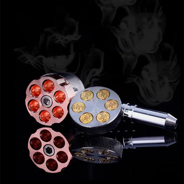 Revolver Pipe Weed Grinder Six Shooter Smoking Creative Tobacco Cigarette Herb Grinder Smoke Crusher QP2
Revolver Pipe Weed Grinder Six Shooter Smoking Creative Tobacco Cigarette Herb Grinder Smoke Crusher QP2