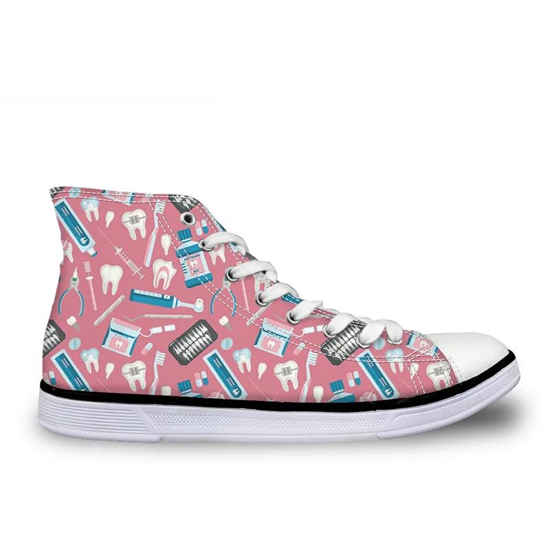 Cartoon Teeth Print Canvas Shoes For Women Breathable Lace Up Summer Travel Sneakers Ladies New Pink Vulcanize Shoes
Cartoon Teeth Print Canvas Shoes For Women Breathable Lace Up Summer Travel Sneakers Ladies New Pink Vulcanize Shoes