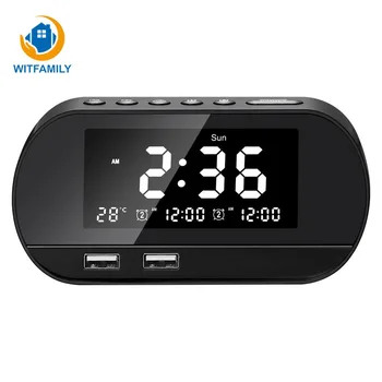 12/24 hours Smart FM radio Alarm Clock Home Overweight Subwoofer table watch calendar Temperature LED Electronic nixie clock
12/24 hours Smart FM radio Alarm Clock Home Overweight Subwoofer table watch calendar Temperature LED Electronic nixie clock