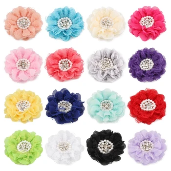 20pcs/lot 16colors 9cm Shabby Chiffon Petals Poppy Flower+Rhinestones Pearls for Baby Girls Hair Accessories/Headband/Hair clips
20pcs/lot 16colors 9cm Shabby Chiffon Petals Poppy Flower+Rhinestones Pearls for Baby Girls Hair Accessories/Headband/Hair clips