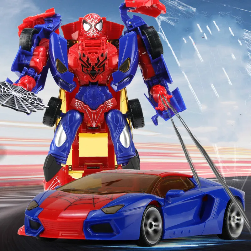 Diecast Super Racing Car Model Deformation Spider for Avengers Robot Alliance Model Boy Children Educational Toys Autos De Jugue
Diecast Super Racing Car Model Deformation Spider for Avengers Robot Alliance Model Boy Children Educational Toys Autos De Jugue