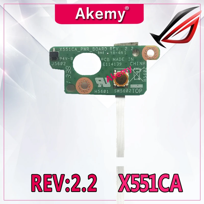 Akemy Original FOR ASUS X551 X551CA Power Button Switch button BOARD With Cable X551CA PWR BOARD REV:2.2 100% Tested Fast Ship
Akemy Original FOR ASUS X551 X551CA Power Button Switch button BOARD With Cable X551CA PWR BOARD REV:2.2 100% Tested Fast Ship