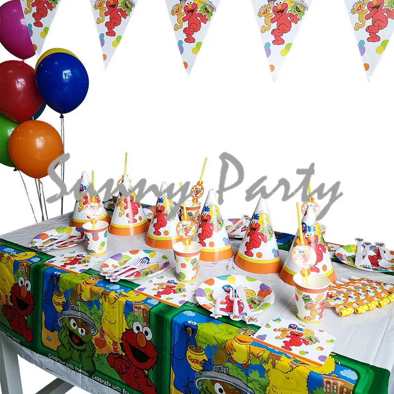 75pcs/lot Cartoon Sesame Street Theme Party Disposable Tableware Set Paper Cup Plates Set Party Decoration Supplies
75pcs/lot Cartoon Sesame Street Theme Party Disposable Tableware Set Paper Cup Plates Set Party Decoration Supplies
