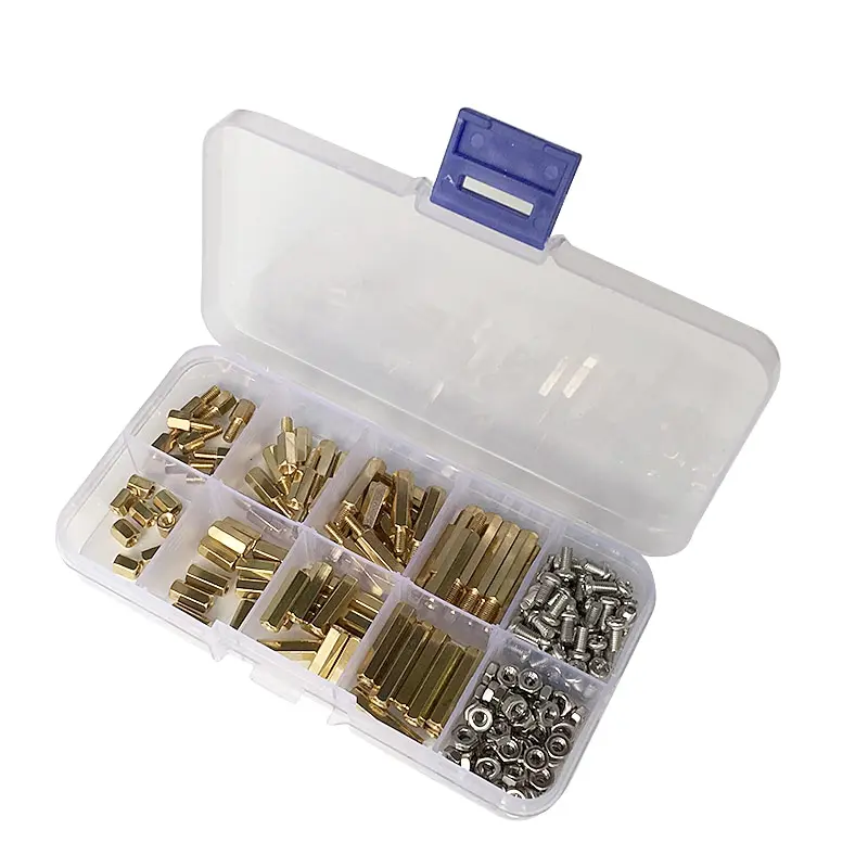 200Pcs/set M2*L+3mm M2.5/M3*L+6mm Hex Nut Spacing Screw Brass Threaded Pillar PCB Motherboard Standoff Spacer Kit
200Pcs/set M2*L+3mm M2.5/M3*L+6mm Hex Nut Spacing Screw Brass Threaded Pillar PCB Motherboard Standoff Spacer Kit