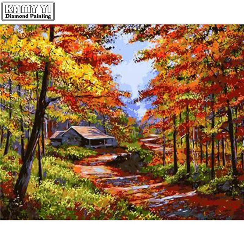 5D Diy Diamond Painting rhinestones Home decor Diamond embroidery"The house in the woods"Cross stitch
5D Diy Diamond Painting rhinestones Home decor Diamond embroidery"The house in the woods"Cross stitch