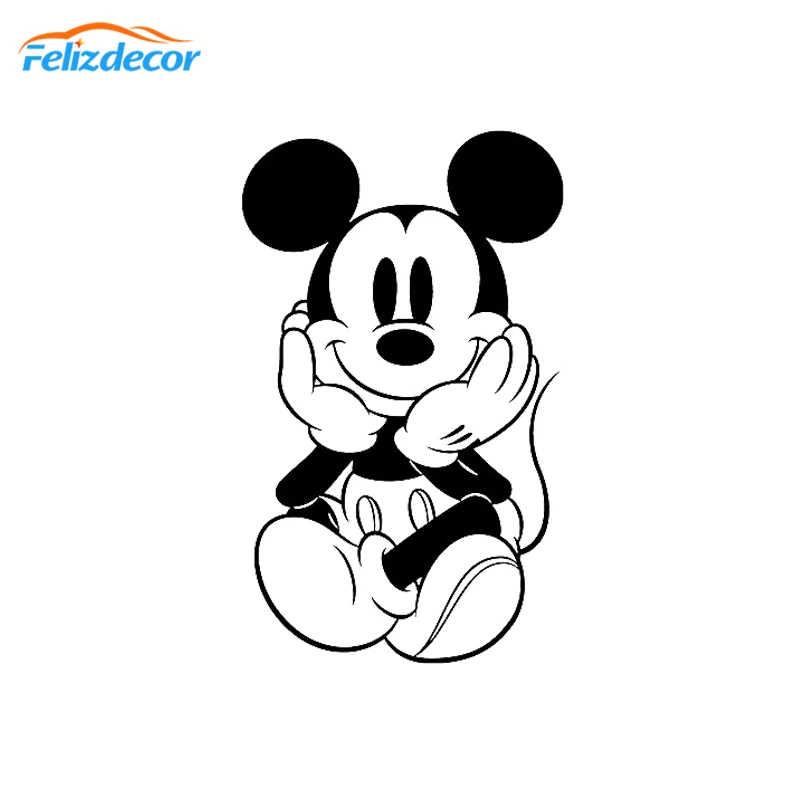 Black / White Mickey Mouse Cartoon Car Sticker Rearview Mirror Decal Car Window Bumper Cute Decals Waterproof Removable L092
Black / White Mickey Mouse Cartoon Car Sticker Rearview Mirror Decal Car Window Bumper Cute Decals Waterproof Removable L092