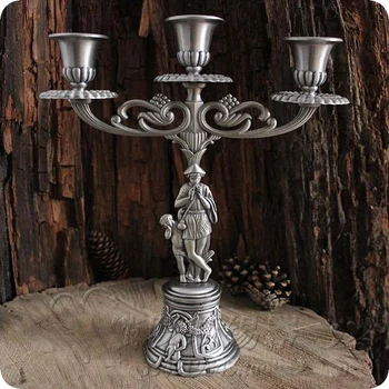 Antique Tin Color Russian Classic 3 Arm Candelabra Angel Candles Rustic Candle Holder Metal Candle Holder for Retro Home Decor
Antique Tin Color Russian Classic 3 Arm Candelabra Angel Candles Rustic Candle Holder Metal Candle Holder for Retro Home Decor