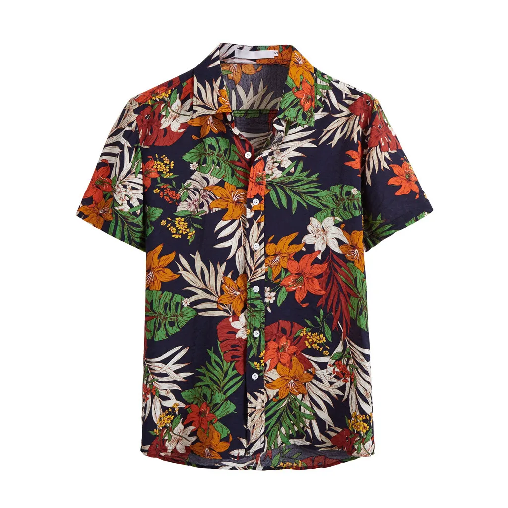 Summer Hawaiian Short Sleeve Shirt Men Cotton Flamingos Floral Printed Casual Dress Shirts Men Clothes 2019 Fashion 2XL
Summer Hawaiian Short Sleeve Shirt Men Cotton Flamingos Floral Printed Casual Dress Shirts Men Clothes 2019 Fashion 2XL