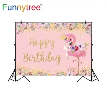 Funnytree backdrops for photography studio pink Flamingo theme birthday party flowers golden decor background photocall printed
Funnytree backdrops for photography studio pink Flamingo theme birthday party flowers golden decor background photocall printed