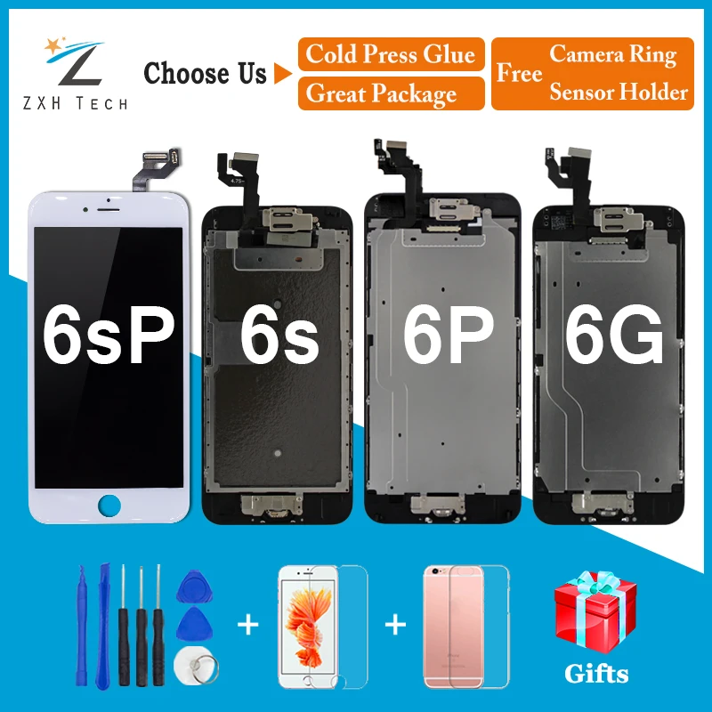 Replacement For iPhone 6 6S Plus LCD Display Completed Assembly LCD Digitizer Touch Screen With Camera + Home Button + Gifts
Replacement For iPhone 6 6S Plus LCD Display Completed Assembly LCD Digitizer Touch Screen With Camera + Home Button + Gifts