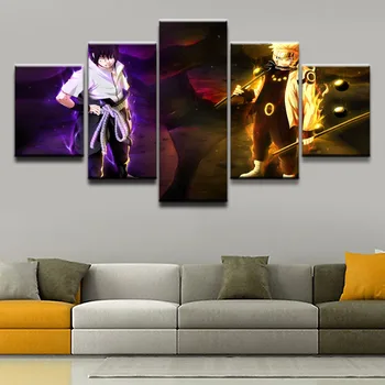 Wall Modular Pictures For Kids Room 5 Panel Naruto Uzumaki Sasuke Uchiha Photo Decorative Framework HD Poster Canvas Painting
Wall Modular Pictures For Kids Room 5 Panel Naruto Uzumaki Sasuke Uchiha Photo Decorative Framework HD Poster Canvas Painting