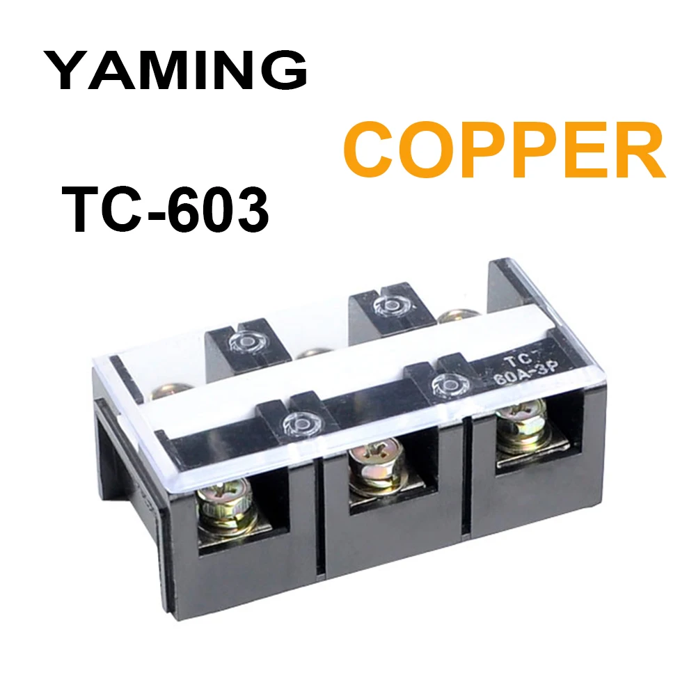 Electric High Current Connection Terminal Dual Row Connector Plate Wire Conductor TC-603 60A 3P COPPER
Electric High Current Connection Terminal Dual Row Connector Plate Wire Conductor TC-603 60A 3P COPPER