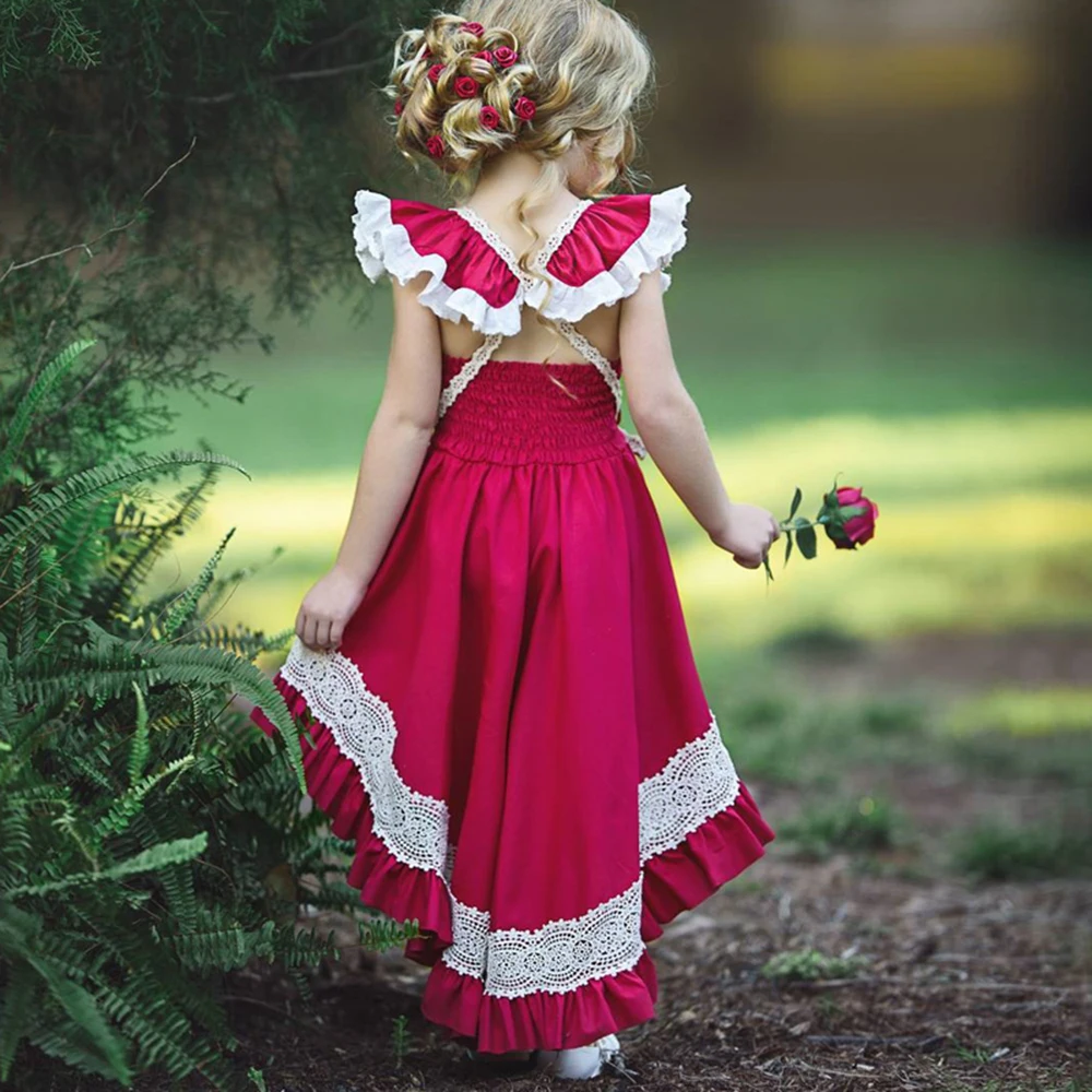 Toddler Kids Baby Girls Summer Red Dresses Backless Sleeveless Party Prom Costume Girl Pageant Dancing Frocks Lace Dress
Toddler Kids Baby Girls Summer Red Dresses Backless Sleeveless Party Prom Costume Girl Pageant Dancing Frocks Lace Dress