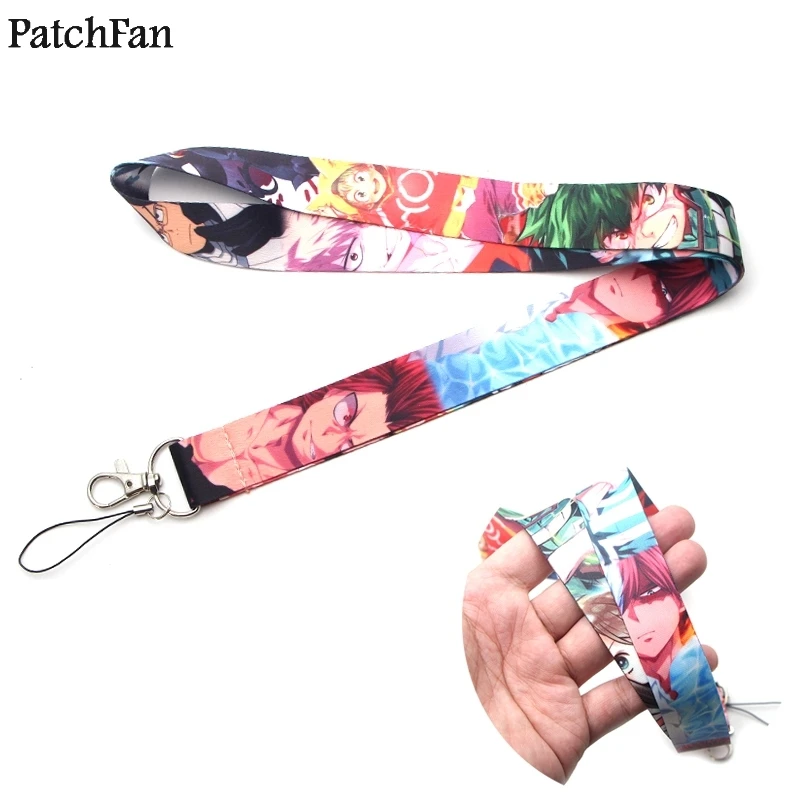20pcs/lot Patchfan My Hero Academia keychain lanyard webbing ribbon neck strap fabric para id badge phone holders necklace A1180
20pcs/lot Patchfan My Hero Academia keychain lanyard webbing ribbon neck strap fabric para id badge phone holders necklace A1180