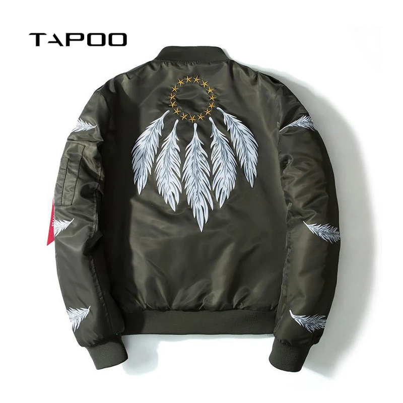 2018 New Brand Men's Bomber Jackets Hip Hop Feather Printed Star Embroidery Pilot Air Force russia Coats Men Plus Size 5XL
2018 New Brand Men's Bomber Jackets Hip Hop Feather Printed Star Embroidery Pilot Air Force russia Coats Men Plus Size 5XL